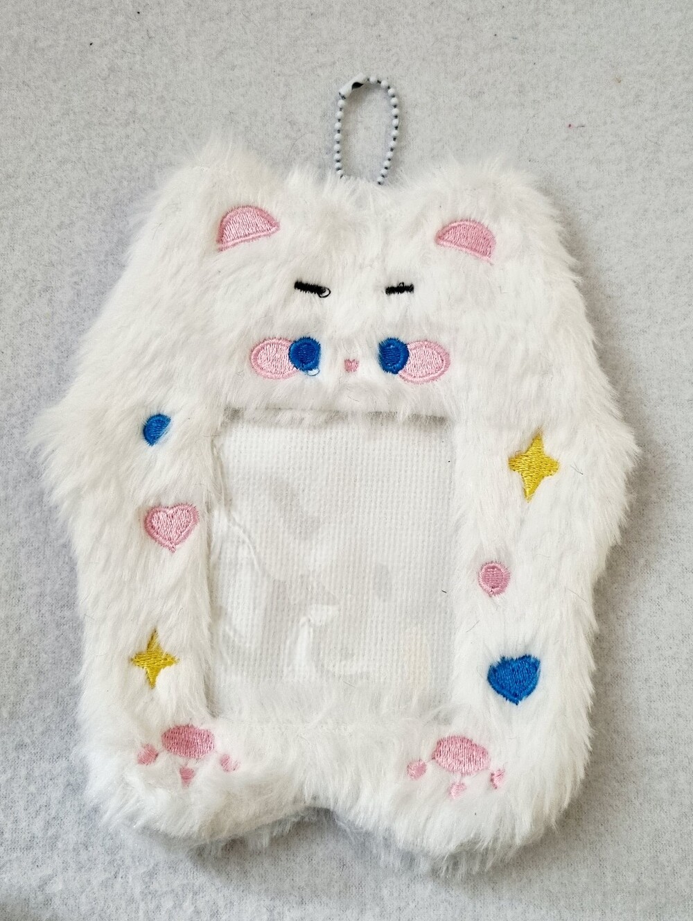 Cute Bear Kpop Fluffy Plushy Photocard Holder ID card holder